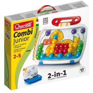 Quercetti Combi Junior 2-in-1 Junior + Whiteboard 60 Pcs New Sealed For Age 2+